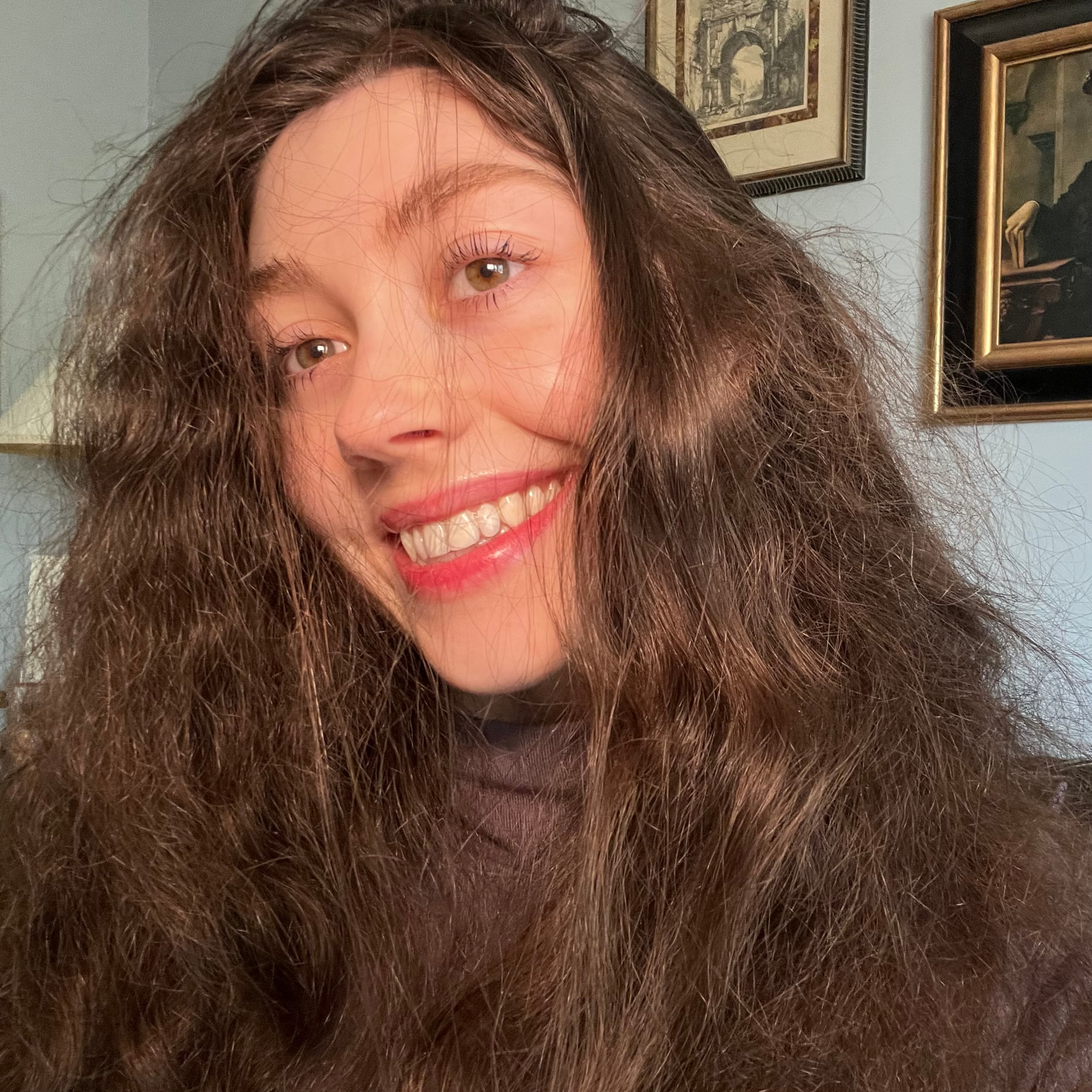 Katharine smiling at home